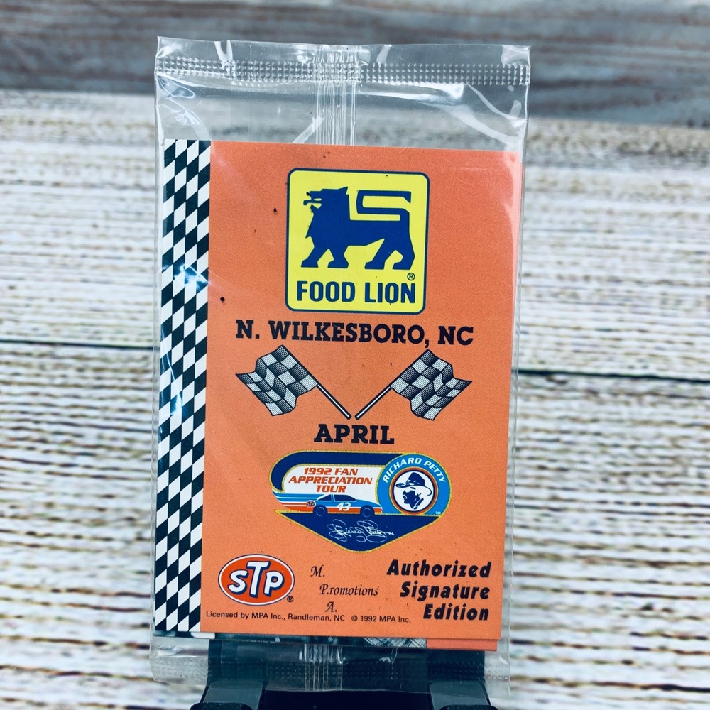 Food Lion Richard Petty 1992 Fan‎ Appreciation Tour N. Wilkesboro Card Sealed